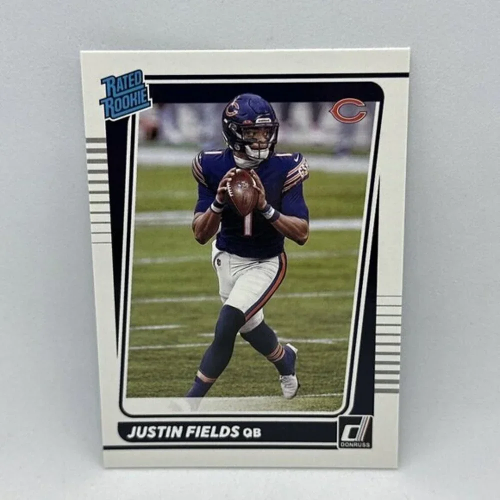 2021 Justin Fields Panini Donruss Rated Rookie Card RC Bears Steelers